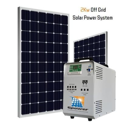 De equipos del hogar de la energía solar de la rejilla 2000W con la batería de 12V 200AH