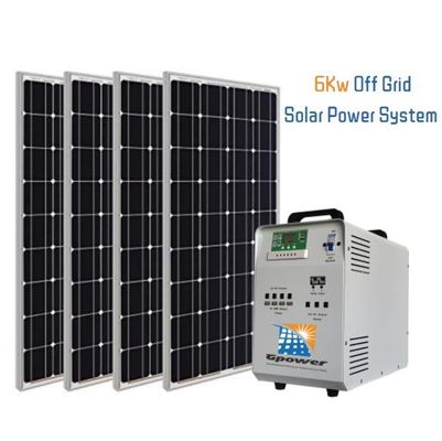 equipo del panel solar de la energía renovable de los equipos del hogar de la energía solar 6000W