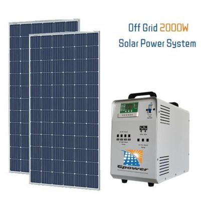 sistemas fotovoltaico residenciales solares del sistema TUV de la generación de energía 2kW