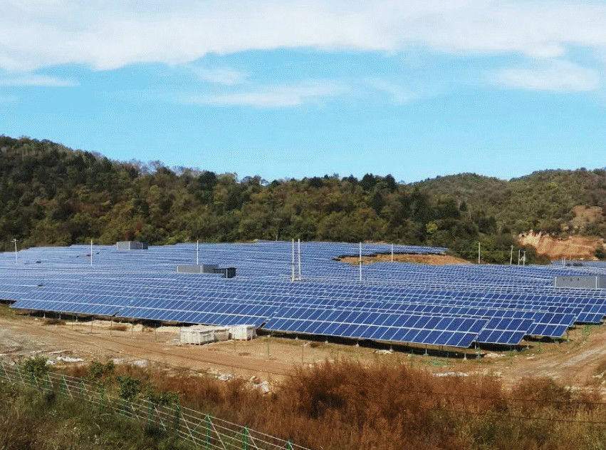 10MWp en la central eléctrica fotovoltaica de tierra de los equipos del panel solar de la rejilla